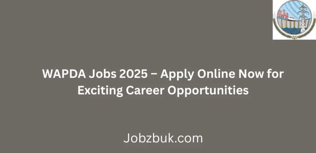 WAPDA Jobs 2025 Apply Online Now for a Rewarding Government Career