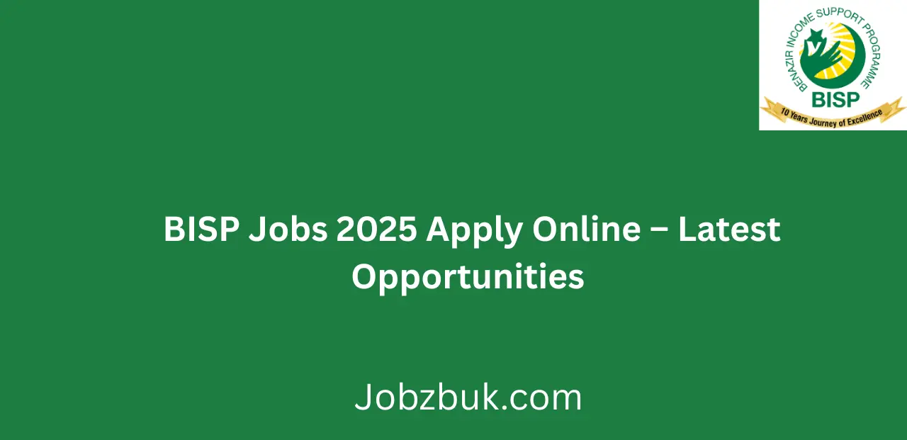 BISP Jobs 2025 Apply Online Latest Opportunities